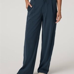 Women's Vuori Villa Navy Pinstripe Trouser Pants - size small